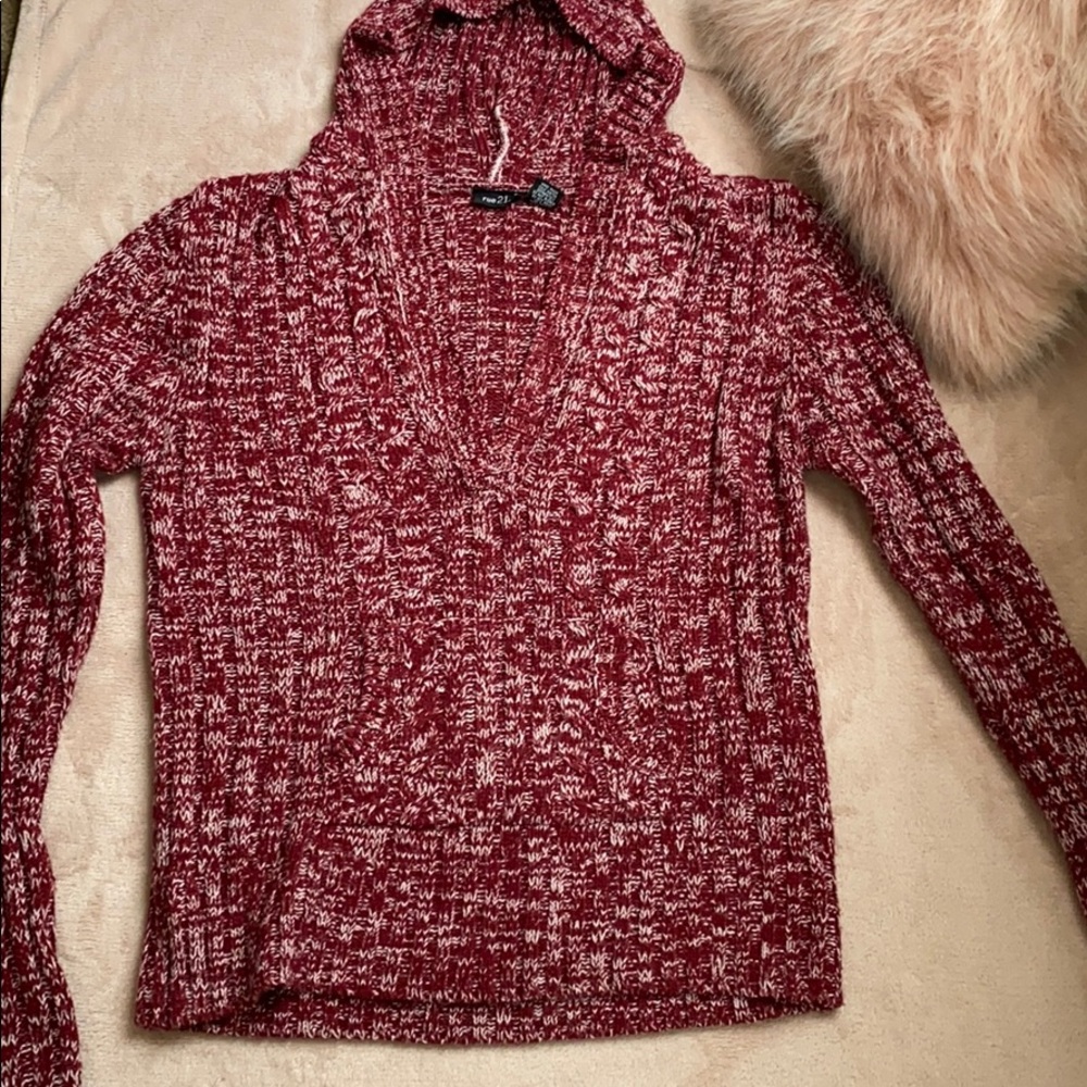 SOLD. Rue 21 Knit hooded sweater
